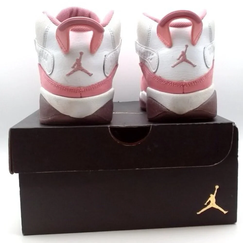 Nike Air Jordan 6 Rings‎ GS Coral Chalk Pink White Youth 3.5Y